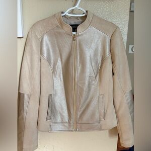 Marc New York Cream Leather Jacket